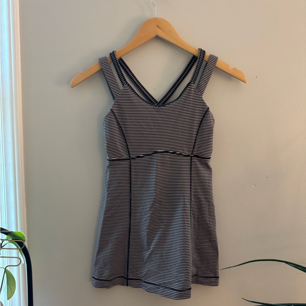 Lululemon Dusty Purple Striped Tank Top
